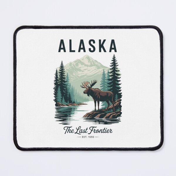 Item preview, Alaska Graphic - The Last Frontier Wilderness Nature Mountain designed and sold by PunkNation-Arts.