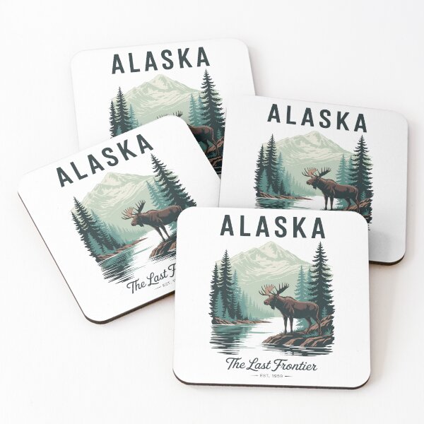 Item preview, Alaska Graphic - The Last Frontier Wilderness Nature Mountain designed and sold by PunkNation-Arts.
