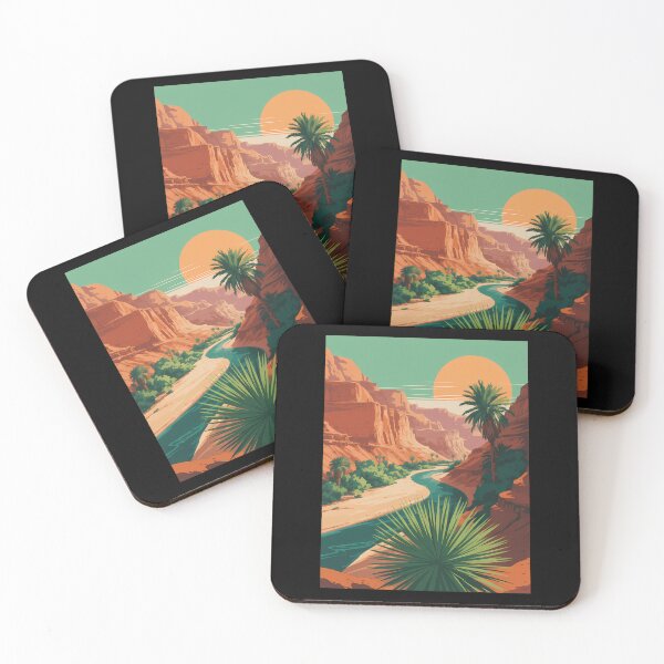 Item preview, Arizona Desert Sunset Collage Art Collagewave Travel Graphic designed and sold by HellD3vil-Art.