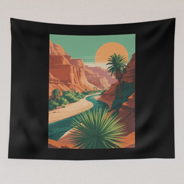 Item preview, Arizona Desert Sunset Collage Art Collagewave Travel Graphic designed and sold by HellD3vil-Art.