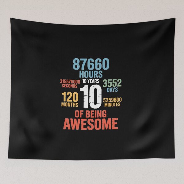 Item preview, 10 Years Old 10th Birthday 120 Months  designed and sold by EllinoKlemo.