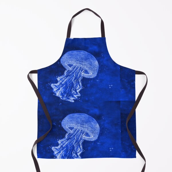 Item preview, Electric Blue Jellyfish - mix colours drawing and Watercolour painting designed and sold by Art-by-Nade.
