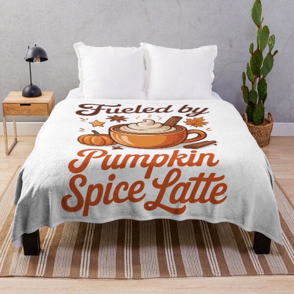 Item preview, Autumn Quote Fueled by Pumpkin Spice Latte Fall designed and sold by HellD3vil-Art.