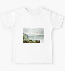 New York Bay from the telegraph station - 1856 Kids Tee
