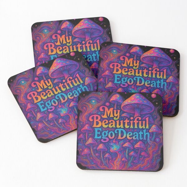Item preview, My Beautiful Ego Death – Psychedelic Mushroom Visionary Art designed and sold by getpressedshirt.