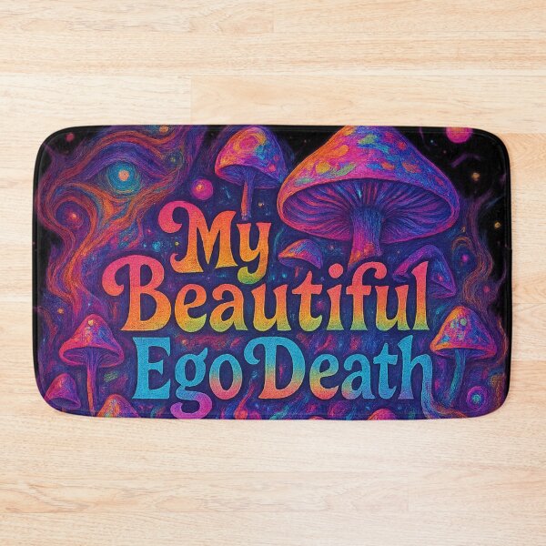 Item preview, My Beautiful Ego Death – Psychedelic Mushroom Visionary Art designed and sold by getpressedshirt.