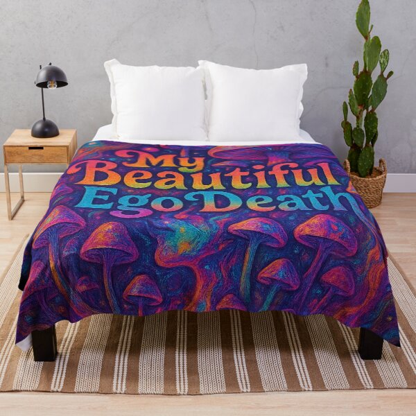 Item preview, My Beautiful Ego Death – Psychedelic Mushroom Visionary Art designed and sold by getpressedshirt.