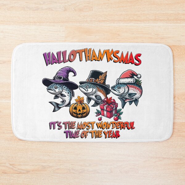 Item preview, Fishing Salmon Halloween Thanksgiving Christmas  designed and sold by doodIllustrate.
