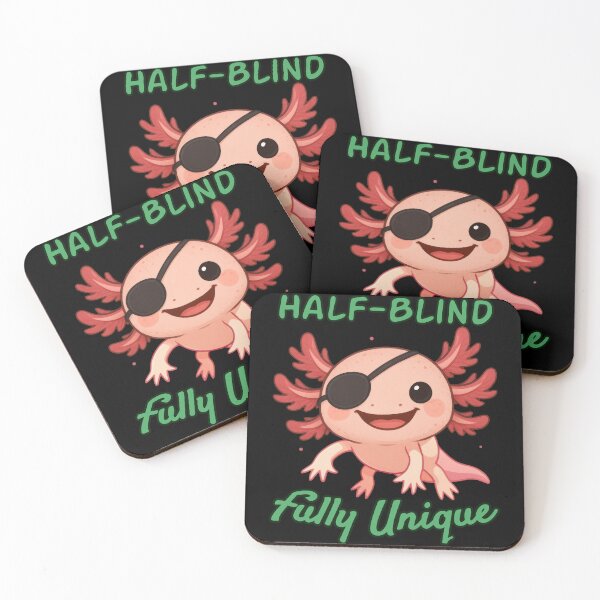 Item preview, Half-Blind Axolotl – Fully Unique designed and sold by Eyepatch-Jacks.