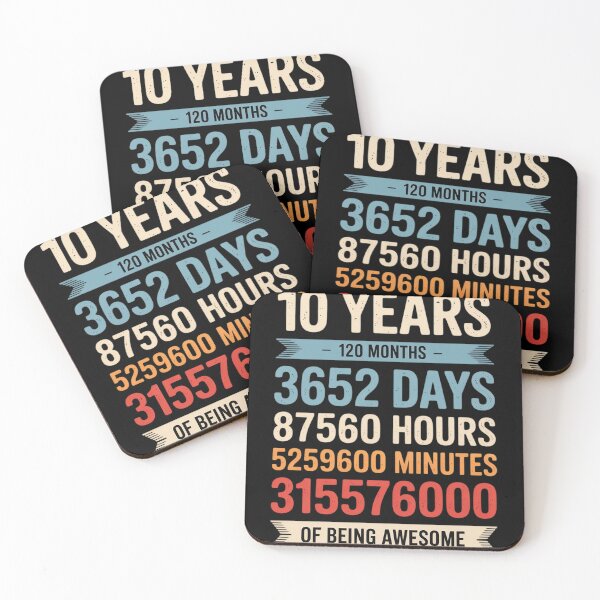 Item preview, 10th Birthday 10 Years Old 120 Months  designed and sold by KonstanKoraner.