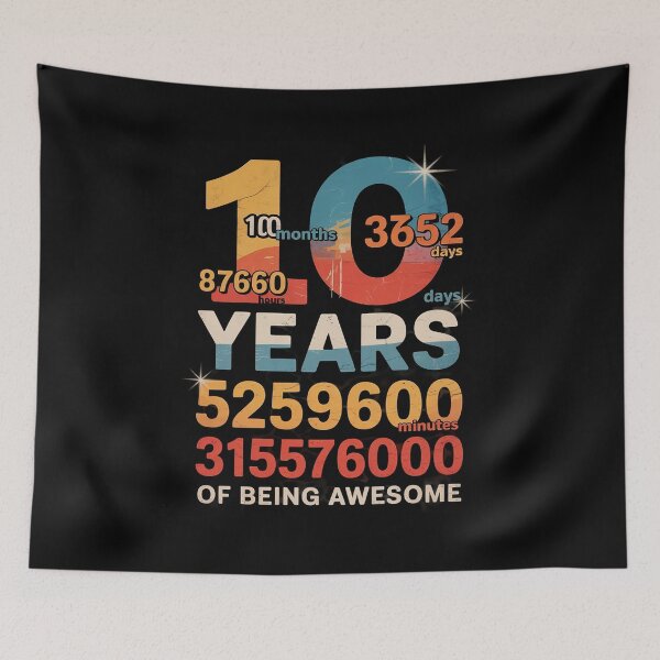 Item preview, 10th Birthday 10 Years Old 120 Months1  designed and sold by KonstanKoraner.