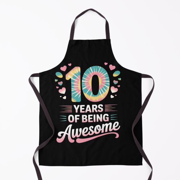 Item preview, 10th Birthday  Idea Tie-Dye 10 Year Of Being Awesome  designed and sold by KonstanKoraner.