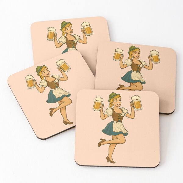 Item preview, Vintage Oktoberfest Pinup Beer Girl Retro Art designed and sold by PinUpPizzazz.
