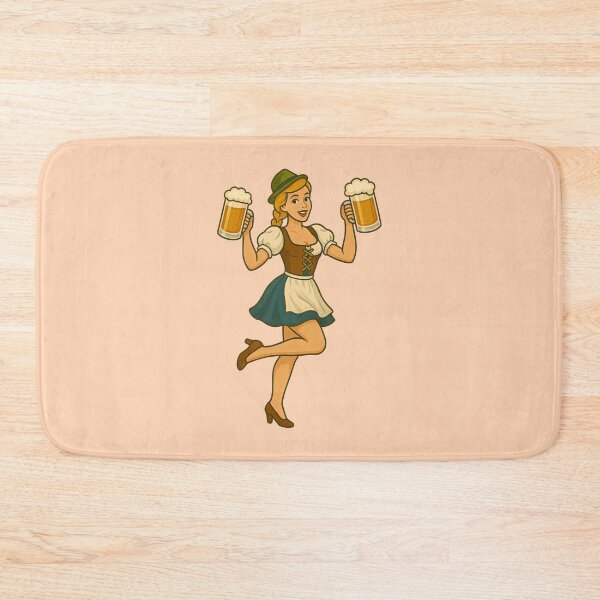 Item preview, Vintage Oktoberfest Pinup Beer Girl Retro Art designed and sold by PinUpPizzazz.