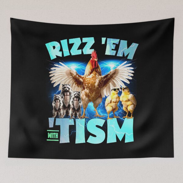 Item preview, Rizz 'Em with the 'Tism - Funny Meme Shirt designed and sold by bitcam18.