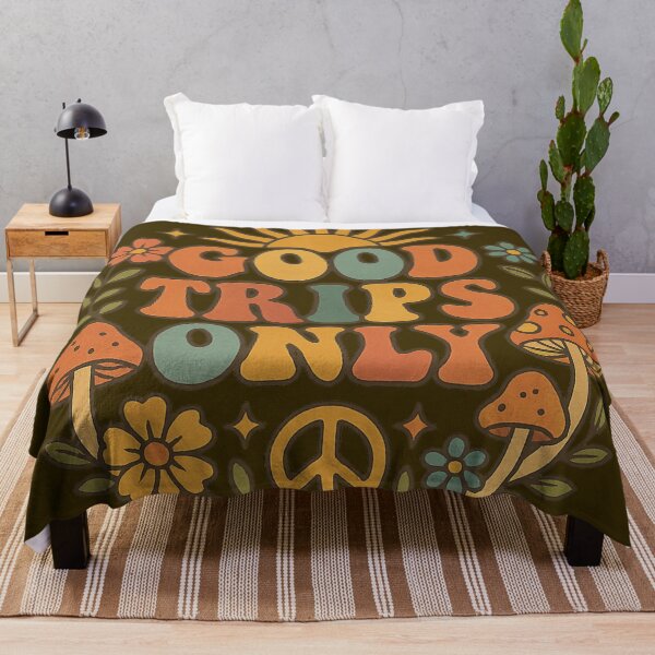 Item preview, Good Trips Only – Retro 70s Psychedelic Mushrooms designed and sold by getpressedshirt.