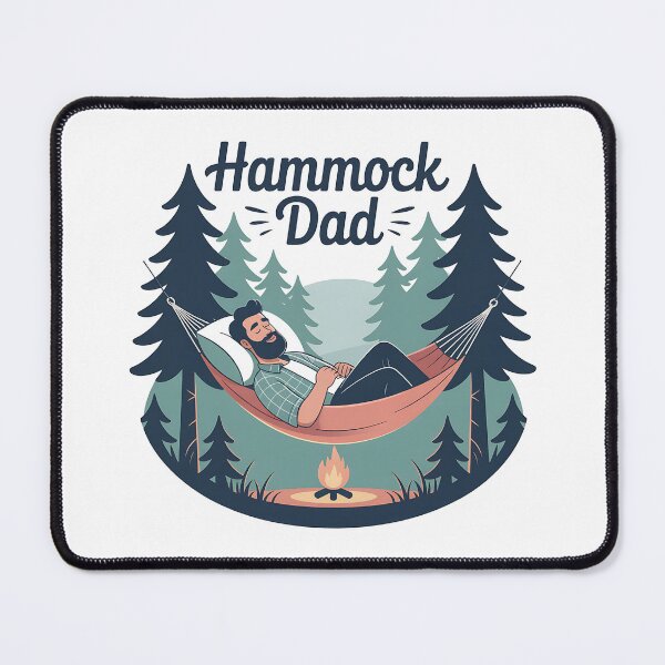 Item preview, Hammock Dad • Forest Nap Champion Badge designed and sold by Blok45.