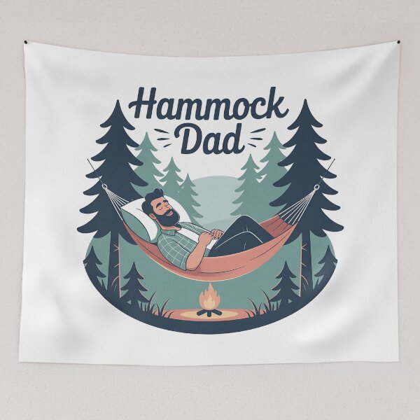 Item preview, Hammock Dad • Forest Nap Champion Badge designed and sold by Blok45.