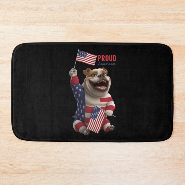 Item preview, Bulldog Proud American T-Shirt designed and sold by insiyah7253.