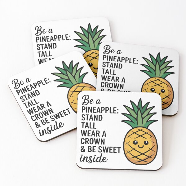 Item preview, Be a Pineapple – Cute Positive Quote | Stand Tall, Wear a Crown & Be Sweet Inside designed and sold by storyboxdesigns.