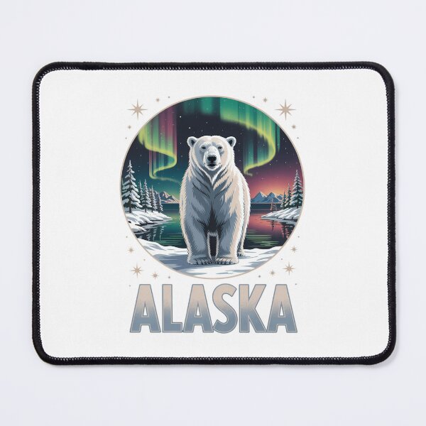 Item preview, Alaska Northern Lights Aurora Viewing Bear Vacation Alaska designed and sold by PunkNation-Arts.
