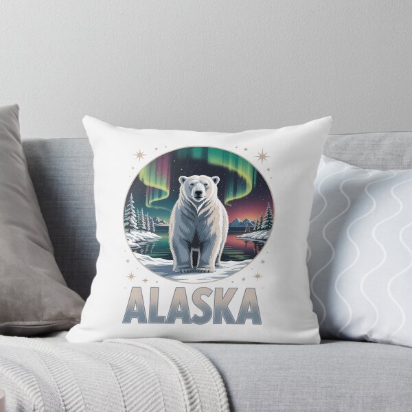 Item preview, Alaska Northern Lights Aurora Viewing Bear Vacation Alaska designed and sold by PunkNation-Arts.