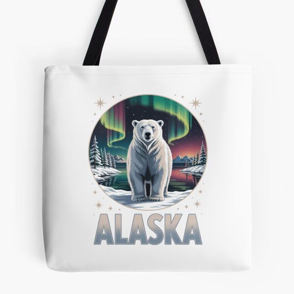 Item preview, Alaska Northern Lights Aurora Viewing Bear Vacation Alaska designed and sold by PunkNation-Arts.