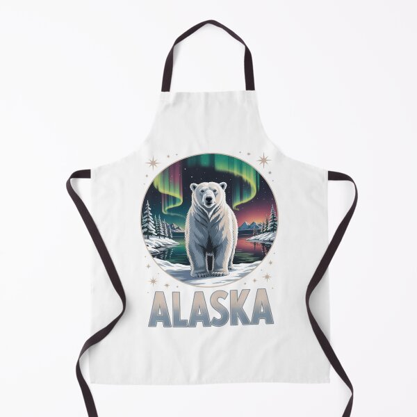 Item preview, Alaska Northern Lights Aurora Viewing Bear Vacation Alaska designed and sold by PunkNation-Arts.