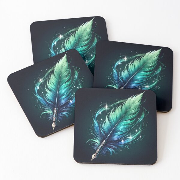Artikelvorschau, Aurora Quill – The Feather of Starlit Words entworfen und verkauft von Buttonquill.