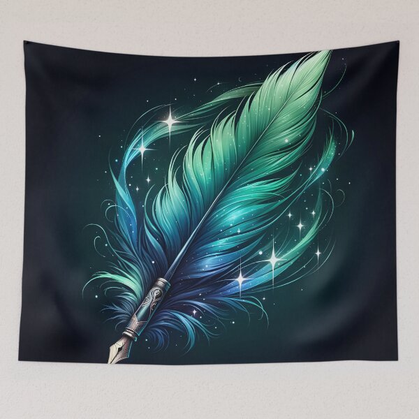 Item preview, Aurora Quill – The Feather of Starlit Words designed and sold by Buttonquill.