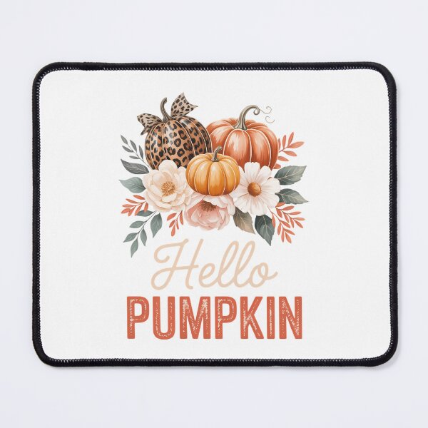 Item preview, Hello Pumpkin Leopard Print for Fall Thanksgiving designed and sold by Moon-Ape.