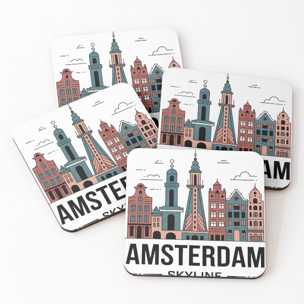Artikelvorschau, Skyline von Amsterdam entworfen und verkauft von Fastokart.