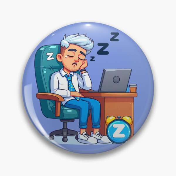 Item preview, Gen Z Sleeping Office Burnout Office Worker Millennial Tired designed and sold by DibuHumor.