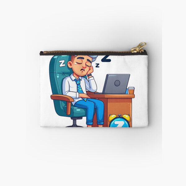 Item preview, Gen Z Sleeping Office Burnout Office Worker Millennial Tired designed and sold by DibuHumor.