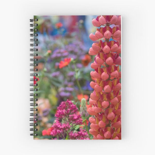 Item preview, Stunning red lupins and other colourful flowers designed and sold by LoisGoBe.