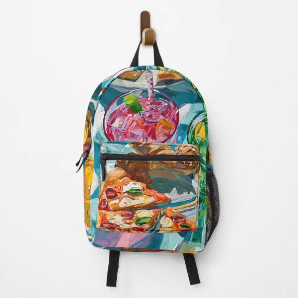 Item preview, Vibrant Summer Picnic – Colorful Food Art with Burgers, Pizza & Lemon Drinks designed and sold by Grafititee.