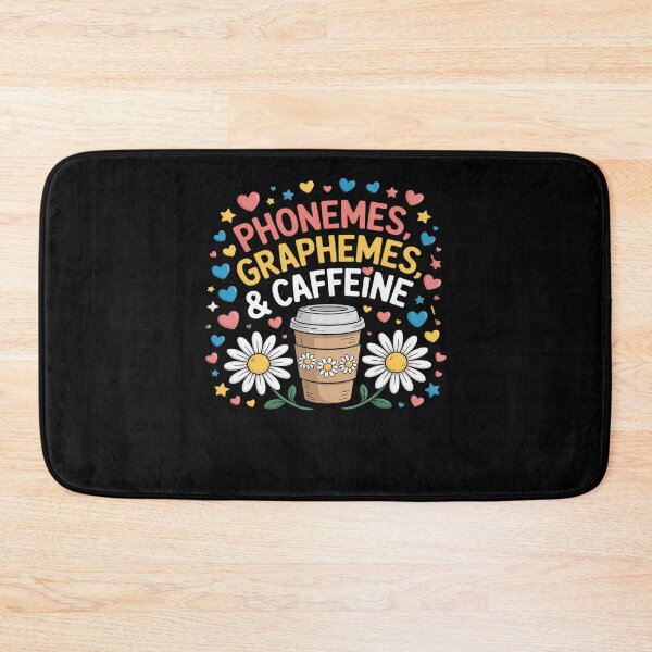 Item preview, Phonemes Graphemes and Caffeine Funny Reading Back to School designed and sold by DrewLeuschke.