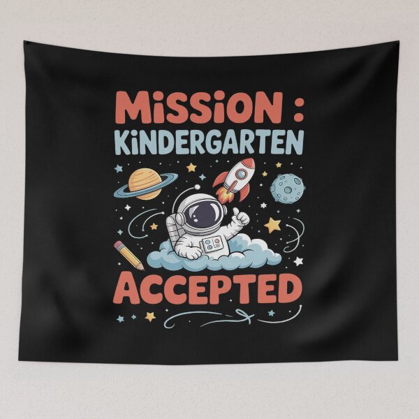 Item preview, Mission Kindergarten Accepted Cute Kid kindergartener designed and sold by AmparoBoyle.