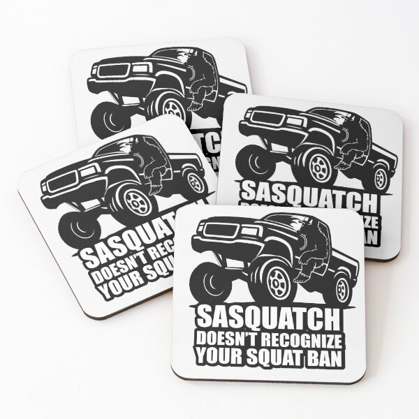 Item preview, Sasquatch Doesn’t Recognize Your Squat Ban — Carolina Truck Meme designed and sold by Hearth and Rook.