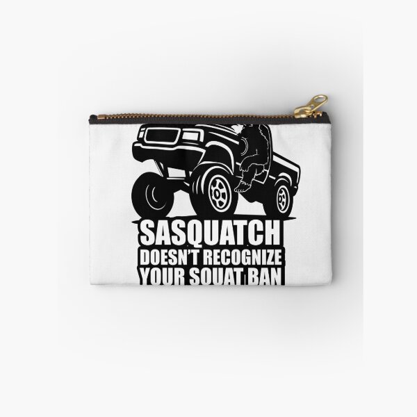 Item preview, Sasquatch Doesn’t Recognize Your Squat Ban — Carolina Truck Meme designed and sold by Hearth and Rook.