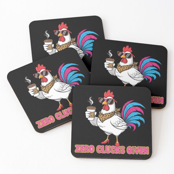 Item preview, Zero Clucks Given – Funny Sassy Chicken Humor Design designed and sold by GiftedExplorer.