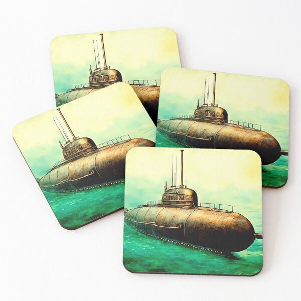 Artikelvorschau, Vintage Explorer U-Boot wunderliche Kunst entworfen und verkauft von LanaGustavsson.