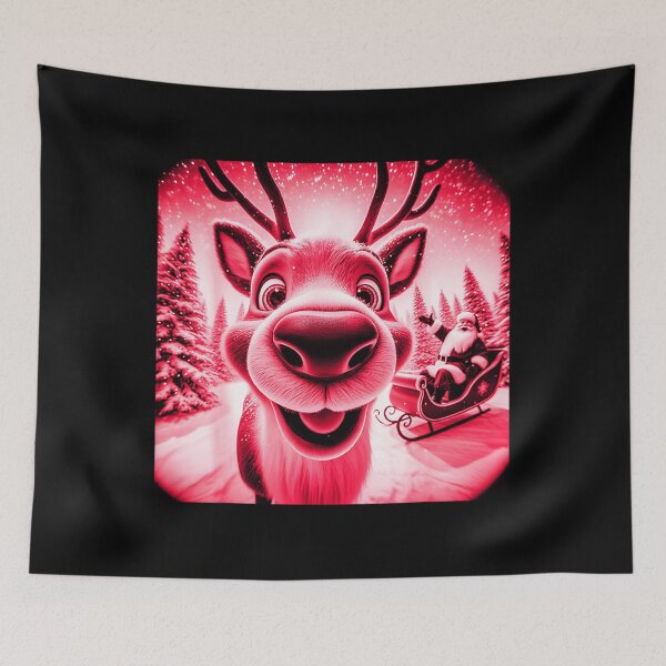 Item preview, Funny Reindeer Selfie Christmas designed and sold by cuffykasapaf.