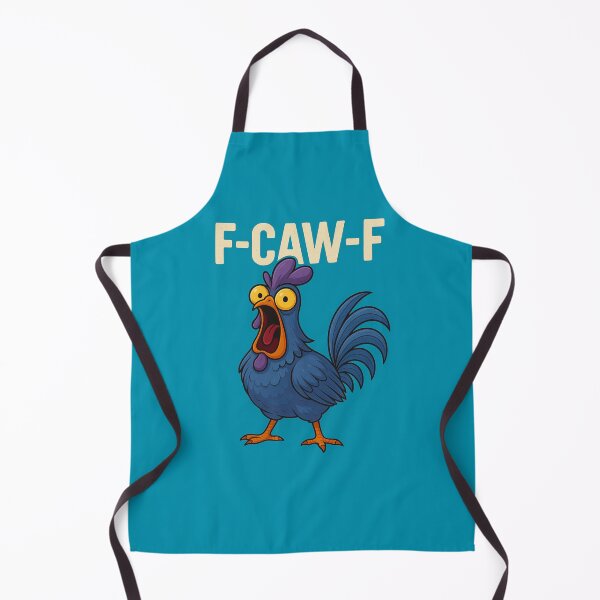 Item preview, F-CAW-F Hahn – Funny Rooster Meme on Turquoise designed and sold by Bernd Friese.