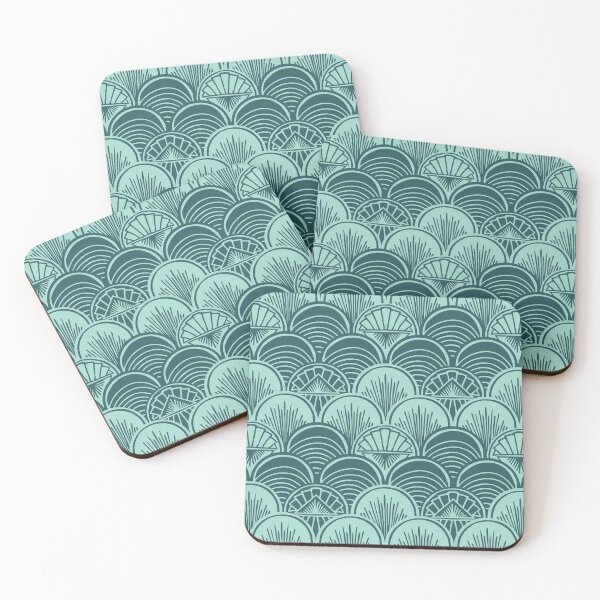 Item preview, The Jazz Age Art Deco Pattern in Mint Green designed and sold by Goddessart.