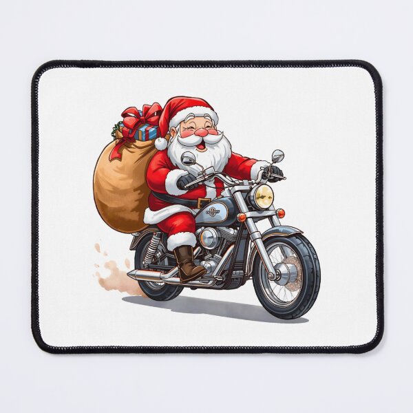 Item preview, Biker Santa Claus Riding Motorcycle | Cool Christmas Design designed and sold by BrightVibesshop.