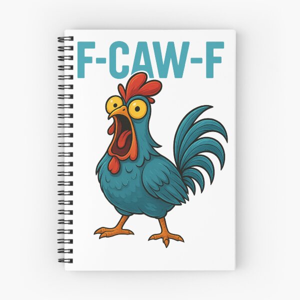 Item preview, F-CAW-F Rooster – Funny meme with neon glow designed and sold by Bernd Friese.