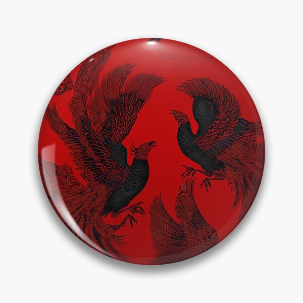 Item preview, Gothic Phoenix Pattern — Dark Oriental Fire on Crimson designed and sold by chi3-jp.