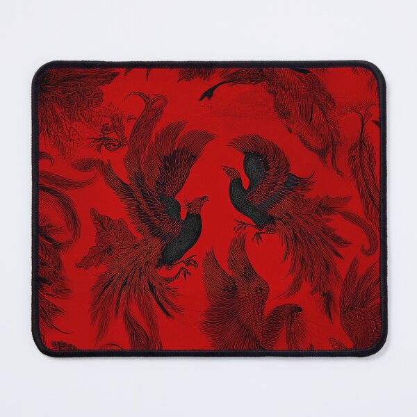 Item preview, Gothic Phoenix Pattern — Dark Oriental Fire on Crimson designed and sold by chi3-jp.