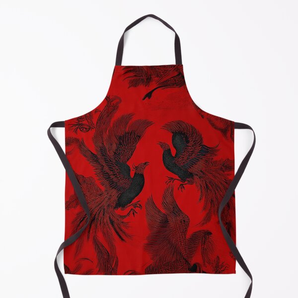 Item preview, Gothic Phoenix Pattern — Dark Oriental Fire on Crimson designed and sold by chi3-jp.